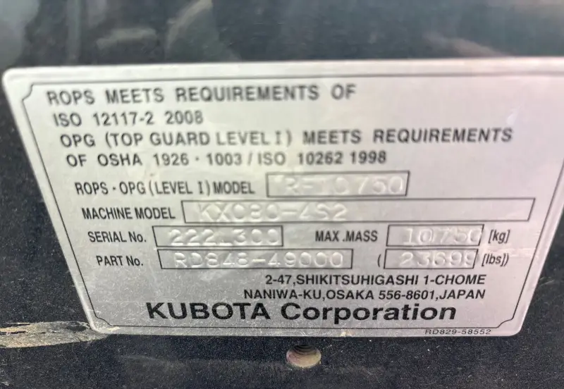 2022 Kubota KX080-4 photo 61